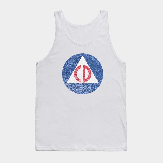 Civil Defense (faded) Tank Top by GloopTrekker